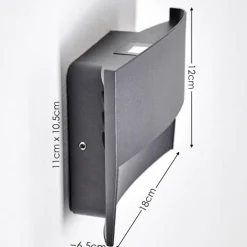 Applique murale d'extérieur Romo LED Anthracite, 1 lumière