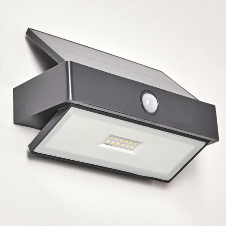 Applique murale d'extérieur Wiborg LED Anthracite, 1 lumière, Détecteur de mouvement
