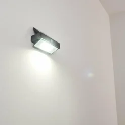 Applique murale d'extérieur Wiborg LED Anthracite, 1 lumière, Détecteur de mouvement