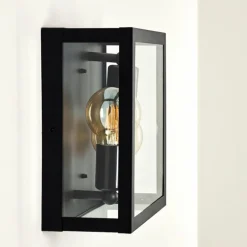 Applique murale d'extérieur Caudry Noir, 2 lumières
