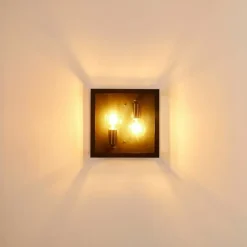 Applique murale d'extérieur Caudry Noir, 2 lumières
