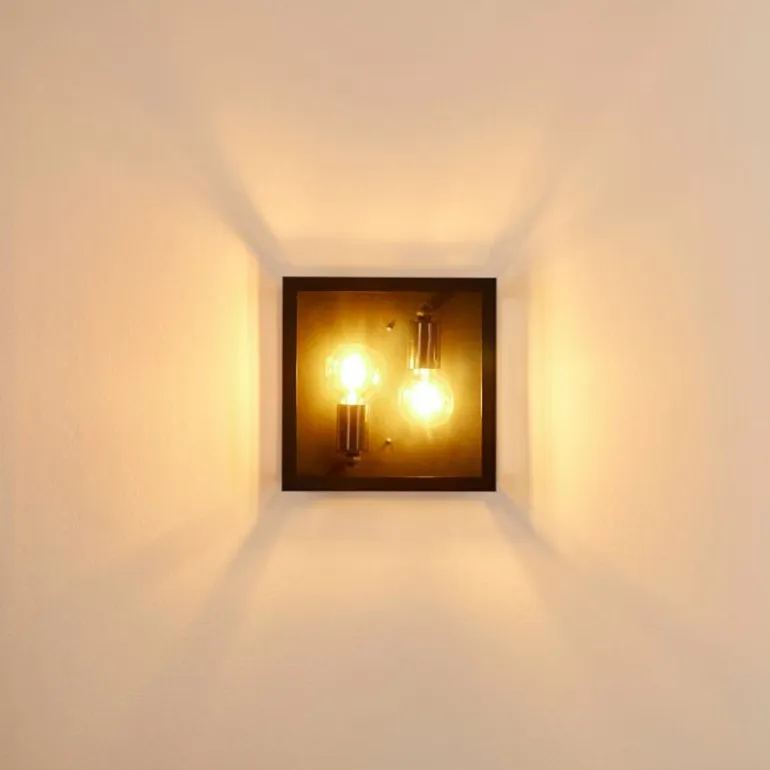 Applique murale d'extérieur Caudry Noir, 2 lumières