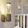 Applique murale d'extérieur Noreaz Chrome, 1 lumière