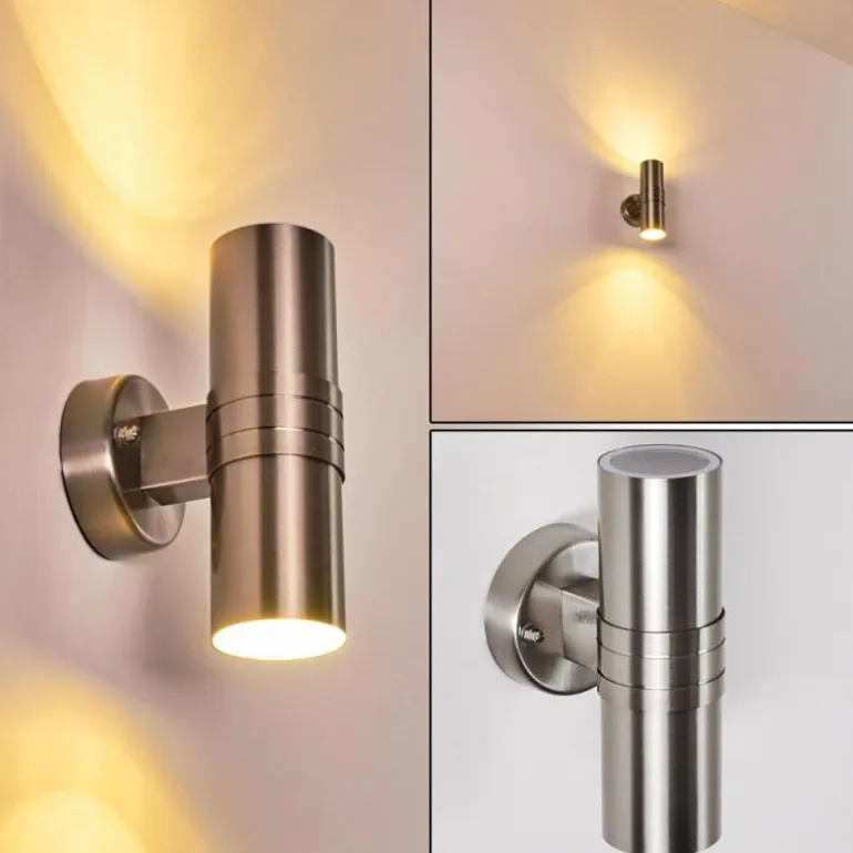 Applique murale d'extérieur Satava LED Chrome, 1 lumière