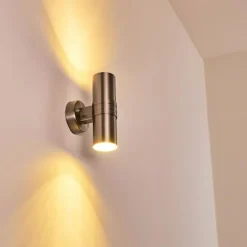 Applique murale d'extérieur Satava LED Chrome, 1 lumière