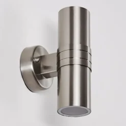 Applique murale d'extérieur Satava LED Chrome, 1 lumière
