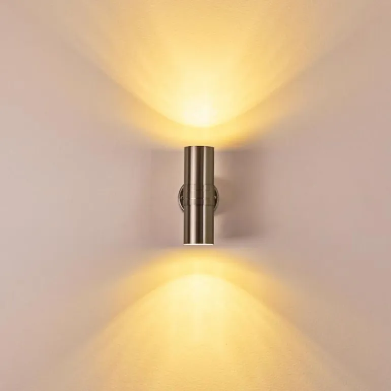 Applique murale d'extérieur Satava LED Chrome, 1 lumière