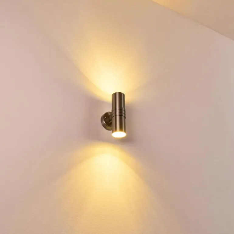 Applique murale d'extérieur Satava LED Chrome, 1 lumière