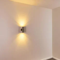Applique murale d'extérieur Satava LED Chrome, 1 lumière