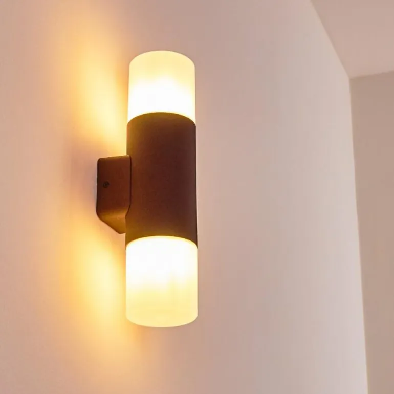 Applique murale d'extérieur Buhrkall Rouille, 2 lumières
