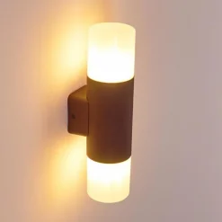 Applique murale d'extérieur Buhrkall Rouille, 2 lumières