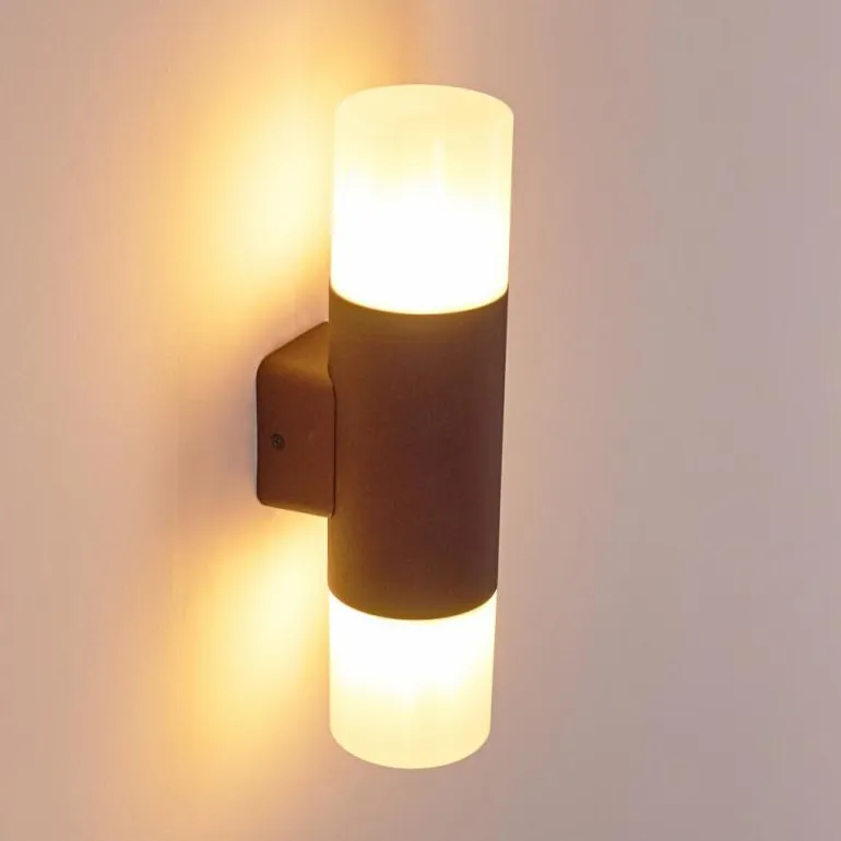 Applique murale d'extérieur Buhrkall Rouille, 2 lumières