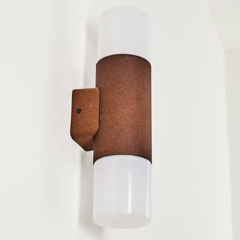 Applique murale d'extérieur Buhrkall Rouille, 2 lumières