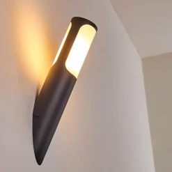 Applique murale d'extérieur Nalmaibrück Anthracite, 1 lumière
