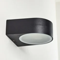 Applique murale d'extérieur Haderslev Noir, 1 lumière