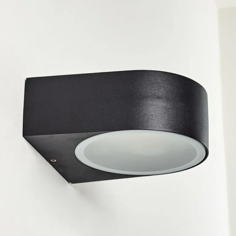 Applique murale d'extérieur Haderslev Noir, 1 lumière