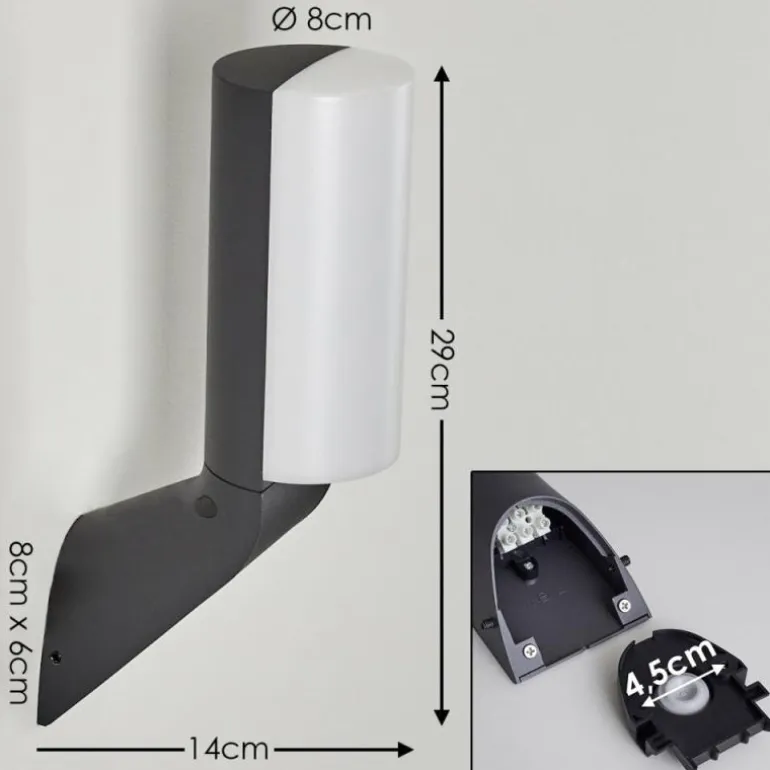 Applique murale d'extérieur Bovlund LED Noir, 1 lumière