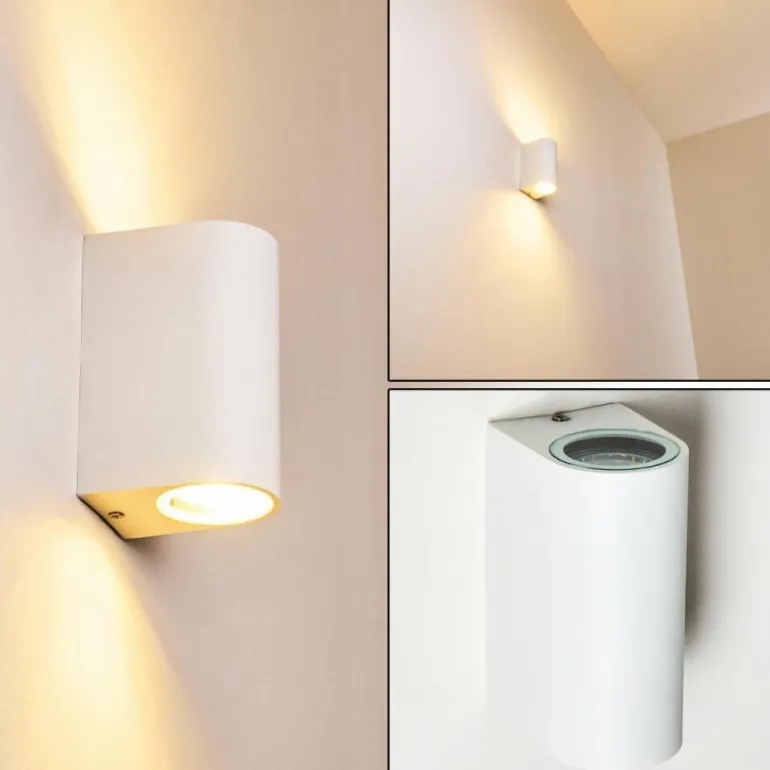 Applique murale d'extérieur Pailly LED Blanc, 2 lumières