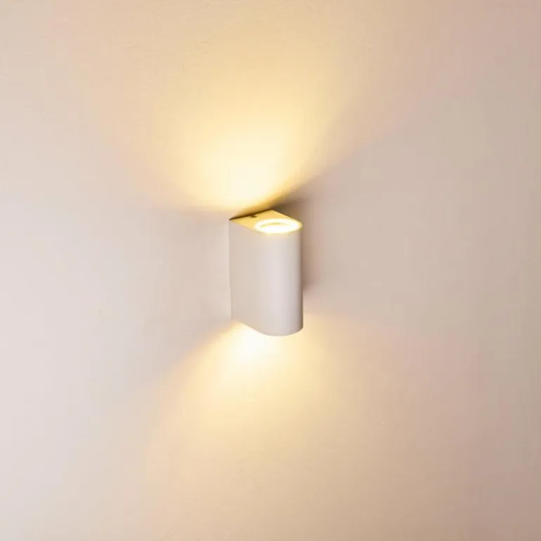 Applique murale d'extérieur Pailly LED Blanc, 2 lumières