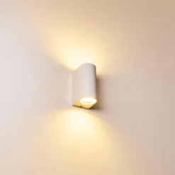 Applique murale d'extérieur Pailly LED Blanc, 2 lumières