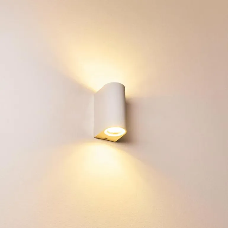 Applique murale d'extérieur Pailly LED Blanc, 2 lumières