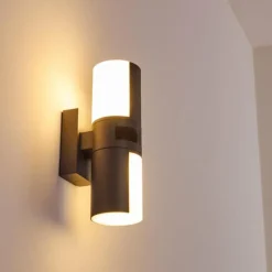Applique murale d'extérieur Baulund LED Anthracite, 1 lumière, Détecteur de mouvement