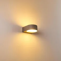 Applique murale d'extérieur Haderslev Gris, 1 lumière