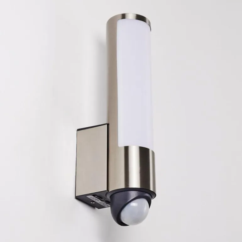 Applique murale d'extérieur Vasön LED Acier inoxydable, 1 lumière, Détecteur de mouvement