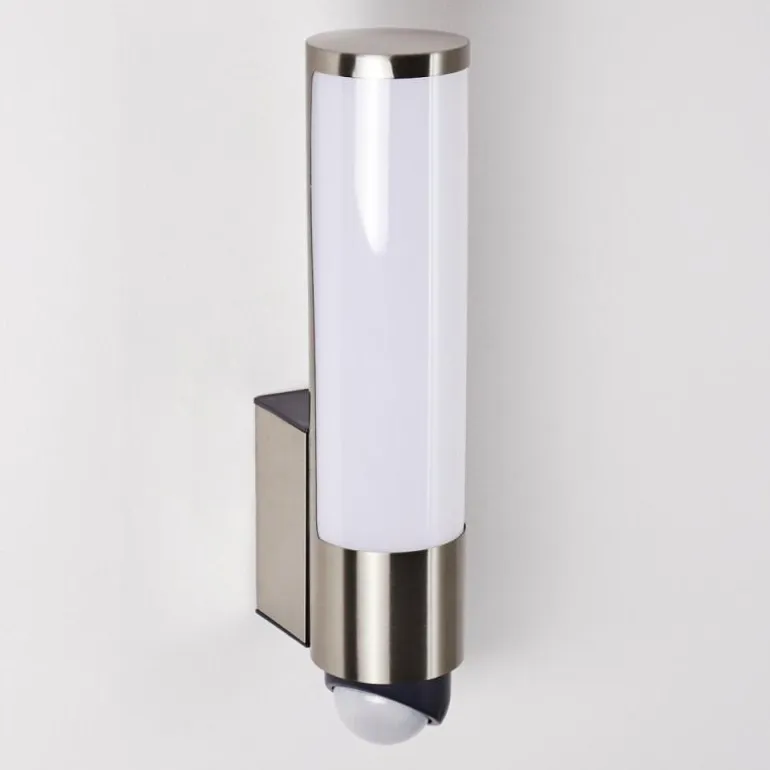 Applique murale d'extérieur Vasön LED Acier inoxydable, 1 lumière, Détecteur de mouvement