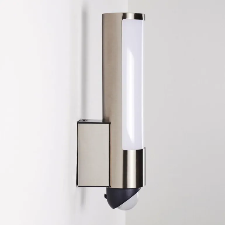 Applique murale d'extérieur Vasön LED Acier inoxydable, 1 lumière, Détecteur de mouvement