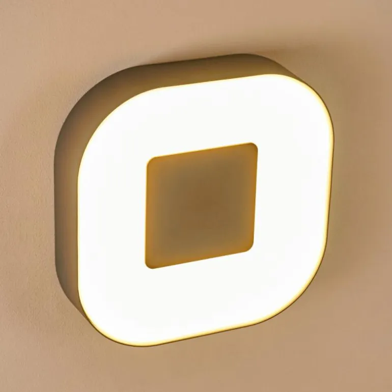 Applique murale d'extérieur Feldsted LED Argenté, 1 lumière, Changeur de couleurs