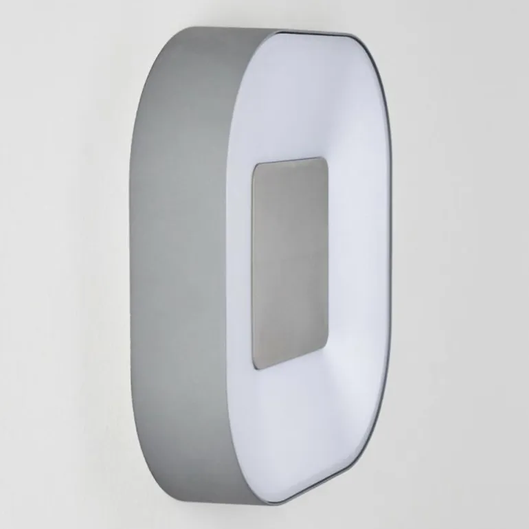 Applique murale d'extérieur Feldsted LED Argenté, 1 lumière, Changeur de couleurs