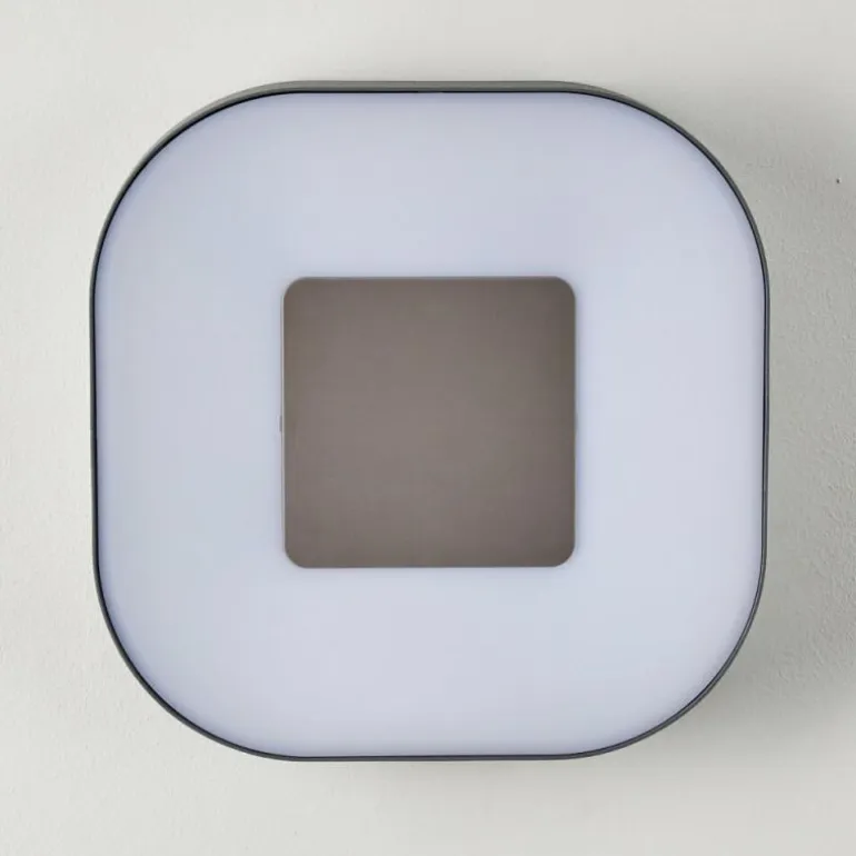 Applique murale d'extérieur Feldsted LED Argenté, 1 lumière, Changeur de couleurs