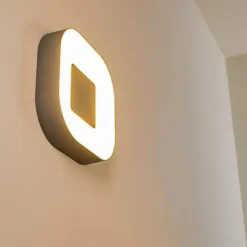 Applique murale d'extérieur Feldsted LED Argenté, 1 lumière, Changeur de couleurs