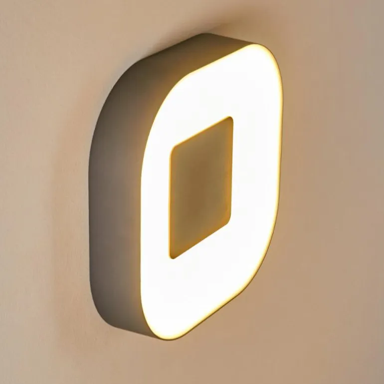 Applique murale d'extérieur Feldsted LED Argenté, 1 lumière, Changeur de couleurs