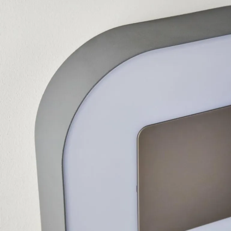 Applique murale d'extérieur Feldsted LED Argenté, 1 lumière, Changeur de couleurs