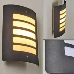 Applique murale d'extérieur Alslev Anthracite, 1 lumière