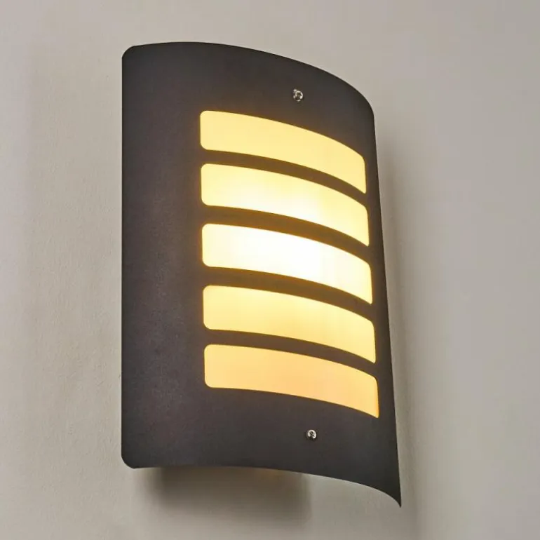 Applique murale d'extérieur Alslev Anthracite, 1 lumière