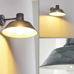 Applique murale d'extérieur Maloja Gris, Blanc, 1 lumière