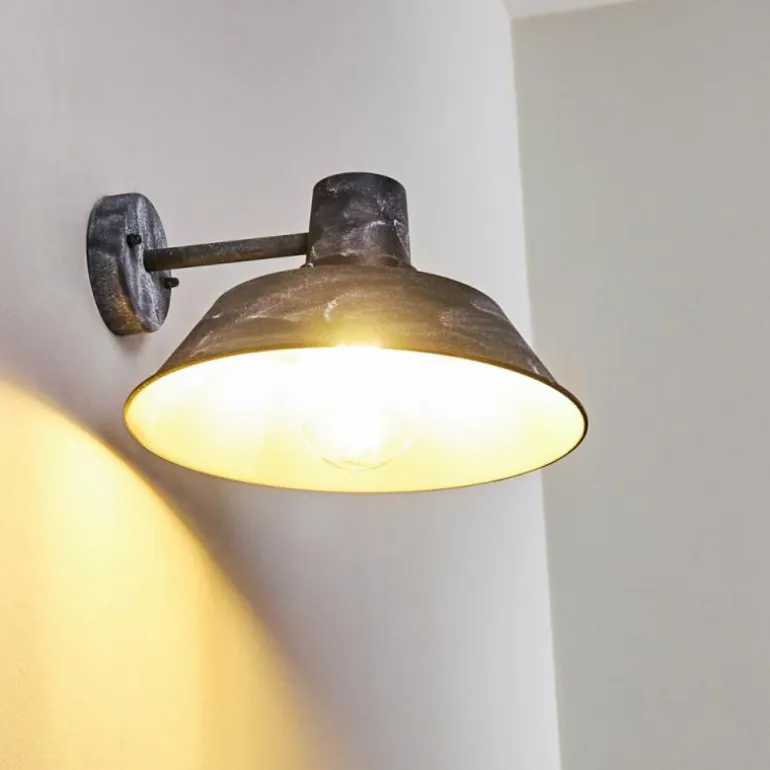 Applique murale d'extérieur Maloja Gris, Blanc, 1 lumière