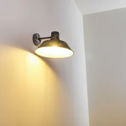 Applique murale d'extérieur Maloja Gris, Blanc, 1 lumière