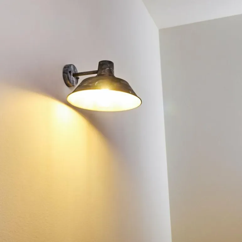 Applique murale d'extérieur Maloja Gris, Blanc, 1 lumière