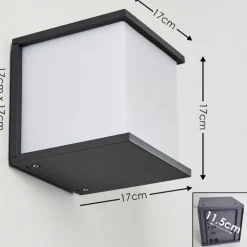 Applique murale d'extérieur Ebba Anthracite, 1 lumière