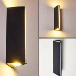 Applique murale d'extérieur Rotterdamm LED Noir, 1 lumière