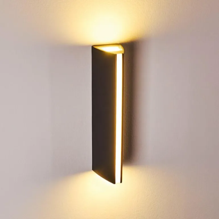 Applique murale d'extérieur Rotterdamm LED Noir, 1 lumière