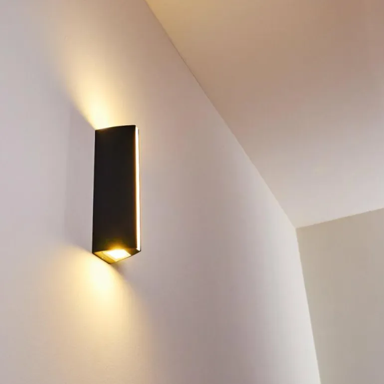 Applique murale d'extérieur Rotterdamm LED Noir, 1 lumière