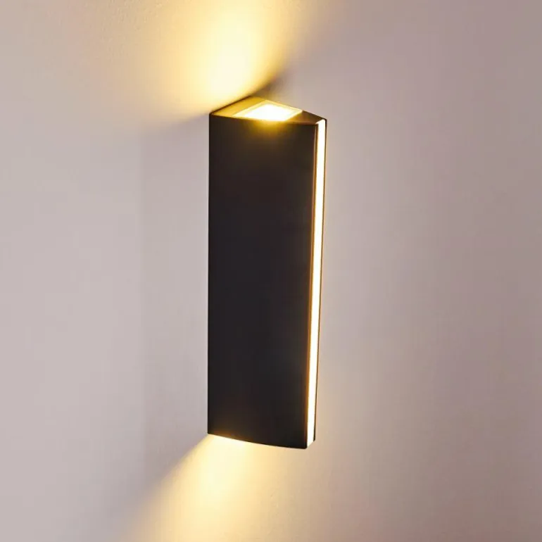 Applique murale d'extérieur Rotterdamm LED Noir, 1 lumière