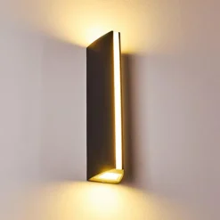 Applique murale d'extérieur Rotterdamm LED Noir, 1 lumière