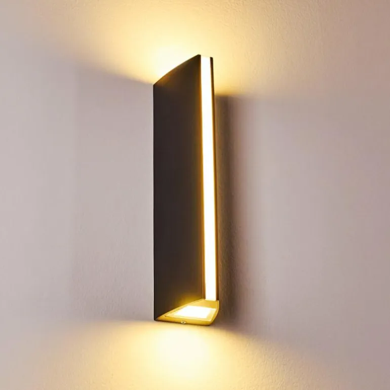 Applique murale d'extérieur Rotterdamm LED Noir, 1 lumière