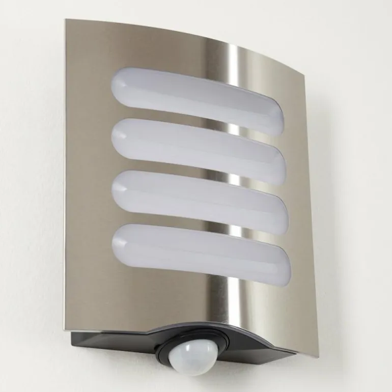 Applique murale d'extérieur Meja LED Anthracite, 1 lumière, Détecteur de mouvement